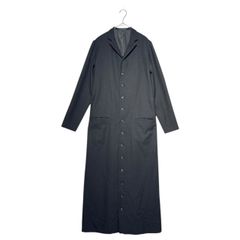 Y's(ワイズ) 99AW  Wool gabardine long tight chester coat ウール ギャバジン ロング タイト チェスター コート YN-D01-154 2 ブラック アーカイブ ヨウジ ヤマモト ワンピース