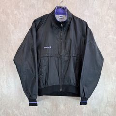 Asics アシックス Recorder レコーダー 通気性 メッシュ ブラック　黒 パープル 紫 M ナイロンジャケット ジャンパー ジャージ
