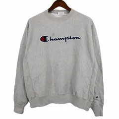 Champion チャンピオン リバースウィーブ ワンポイントロゴ スウェット グレー (メンズ L) 中古 古着 O3910