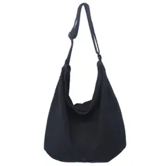 starink トートバッグ キャンバス ショルダーバッグ レディース 斜めがけ a4 厚手 無地 シンプル 大容量 肩掛け 通学 旅行 男女兼用 メンズ 大きめ 韓国風 スクールバッグ ブラック [ブラック]