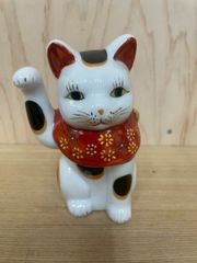 九谷焼 招き猫 三毛猫 3号 猫の置物 - メルカリ