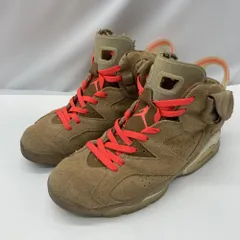 【中古】Travis Scott × NIKE AIR JORDAN 6 British Khaki DH6090-200 ※タバコ臭 ナイキ ベージュ[19]
