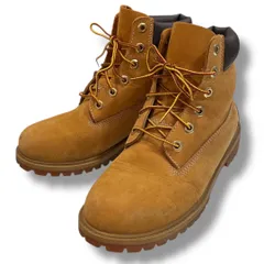 Timberland ティンバーランド 6インチプレミアムウォータープルーフブーツ イエローブーツ シックスインチブーツ フラッグシップモデル ヌバックレザー 防水加工 キャメル 24.5cm レディース 冬 ゴーゴー古着セントラルパーク名古屋店NO.1350