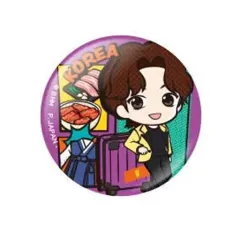 【中古】バッジ・ピンズ ブイ(BTS/防弾少年団) 「TinyTAN TRAVEL COLLECTION 韓国 缶バッジ」