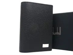 ■新品■未使用■ dunhill ダンヒル レザー カードケース カード入れ 名刺入れ メンズ レディース ブラック系 AU9882