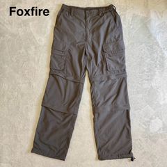 【Foxfire】美品　フォックスファイヤー　ナイロン　ワークパンツ　カーゴパンツ　３Way （ハーフパンツ、7部丈パンツ、フルレングス）