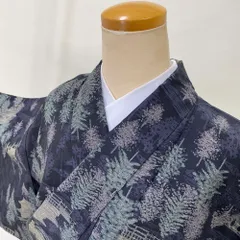 Y2660◇美品 袷 正絹 小紋師 中島久雄落款 手縫い仕立て 江戸小紋 着物 Y2660◇美品 袷 正絹 小紋師 中島久雄落款 手縫い仕立て 江戸
