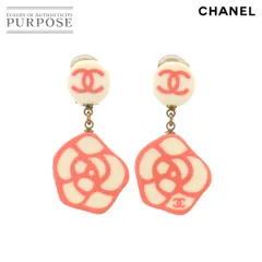 シャネル CHANEL ココマーク イヤリング カメリア アイボリー ピンク 03P アクセサリー ゴールド 金具 90257388