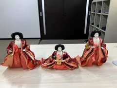 【bebemilmil】アンティーク縮緬の手作りお雛様三人官女付 三人官女を作ります ひな祭り 桃の節句 縮緬小物 ハンドメイド