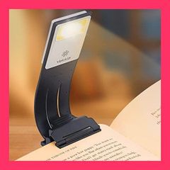 【スタッフおすすめ！】Vekkia ブックマークブックライト クリップ式読書灯 ベッドの本用 無限の明るさレベル 目に優しいソフトライト USBケーブル内蔵 簡単充電 読者や子供に最適