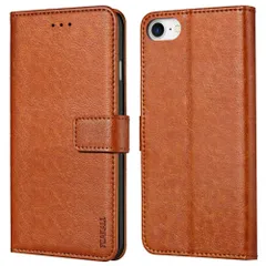 Peakally iPhone SE ケース 手帳型 iPhone se3/ iPhone se2/iPhone8/iPhone7/iPhone6s/6 手帳型スマホケース カード収納 財布型ケース 高級PUレザー マグネット式 スタンド機能 360度保護 耐