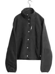 【お得なクーポン配布中!】 US企画 ノースフェイス クラグモント フリース ジャケット レディース S / カーディガン ハイネック ボア パイル 短丈 ブルゾン ブラック