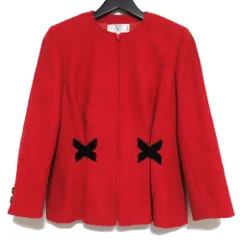 VALENTINO - VALENTINO ヴァレンティノ ノーカラージャケット 36(XS位) ピンク 【古着】【中古】 VALENTINO - VALENTINO ヴァレンティノ ノーカラージャケット 36