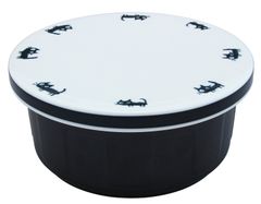【新着商品】有田焼 セラミック おひつ ご飯 保存 東洋セラミックス 1.5合 電子レンジ対応 平蓋 子ねこ Y050-5