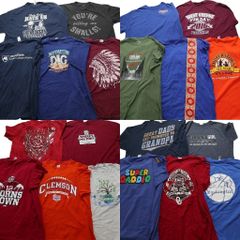 古着卸 まとめ売り カラーmix プリント 半袖Tシャツ 20枚セット (メンズ 2XL /3XL ) チームロゴ 英文字 ワンポイント 中古 古着 NA7006