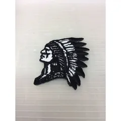 小型刺繍ワッペン(ＣＯ)　（インディアン）アイロンワッペン　刺繍、エンブレム、大人気、オシャレ