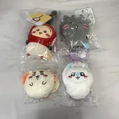 【中古】現状品)ちいかわ ﾐﾆﾏｽｺｯﾄ 4体(ごきげんななかま･むちぽふｼｰｻｰ･ﾓﾓﾝｶﾞおくるみ･ﾊｰﾄに火をつけるうさぎ)[91]