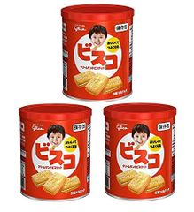 【まとめ買い】 江崎グリコ ビスコ 保存缶 30枚 × 3缶 
