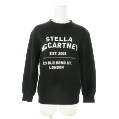ステラマッカートニー STELLA McCARTNEY トレーナー スウェット クルーネック 長袖 プリント ロゴ 裏起毛 小さいサイズ XXS 黒 ブラック /AO10 ■GY19のサムネイル