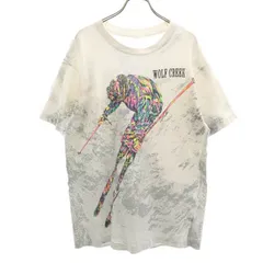 【中古】 フルーツオブザルーム 90s USA製 オールド  半袖 Tシャツ M ホワイト FRUIT OF THE LOOM 両面プリント メンズ 【210704】 メール便可