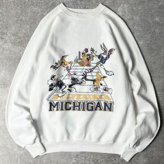 80's ワーナーブラザーズ　スウェット　白　トレーナー ヴィンテージ80s USA製 MINNESOTA スウェット L - メルカリ