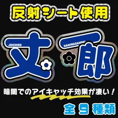 藤原なにわ丈一郎男子 反射シート うちわ文字オーダー ファンサうちわ 名前文字 名前うちわ コンサートライブ【Fnd青6】