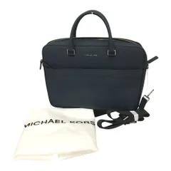 △△MICHAEL KORS マイケルコース ビジネスバッグ 2WAY 37U9LHRA2L  ハリソン レザー フロント ジップ ブリーフケース  ネイビーのサムネイル