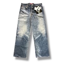 参考上代77000円 未使用品 eYe JUNYAWATANABE MAN 25SS ×Levi's×BerBerJin 503BXX 転写コットンパンツ ジーンズ デニム アイジュンヤワタナベマン リーバイス ベルベルジン コラボ WO-P905-100 L