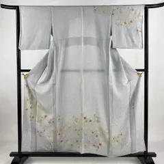 松井青々 訪問着 落款入 金彩 叩き染 紋意匠 桜尽くし 正絹 パールトーン加工 松井青々 訪問着 落款入 金彩 叩き染 紋意匠 桜尽くし 正絹