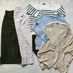 【まとめ売り】INGNI イング カーディガン パンツ 5点セット レディースM Lサイズ