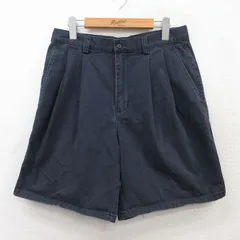 W31/古着 ギャップ GAP ショート パンツ ショーツ メンズ 00s コットン 紺 ネイビー spe 25jul05 中古 ボトムス 短パン ショーパン ハーフ