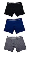 Calvin Klein 3 BOXER BRIEFS 正規品 ｶﾙﾊﾞﾝｸﾗｲﾝ ﾎﾞｸｻｰﾌﾞﾘｰﾌ ﾊﾟﾝﾂ 3枚 ｾｯﾄ (S) ブラック グレー ブルー [S]