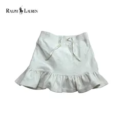 1489◯ RALPH LAUREN ベロア　スカート キュロット　ホワイト　110