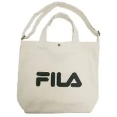 ☆ ノットアイボリー ☆ FILA フィラ 2WAYトートバッグ FILA バッグ フィラ トートバッグ ショルダーバッグ 2way トート トートバック キャンバス 帆布 通学 通勤 斜めがけバッグ 大きめ A4 シンプル おしゃれ 斜めがけ 肩掛け 大人