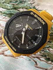 極美品】G-SHOCK GA-B2100C-9AJF タフソーラー イエロー - メルカリ