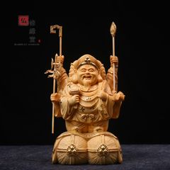 木彫仏像 七福神弁財天女神座像 崖柏 財神 彫刻 一刀彫 仏師で仕上げ 修縁堂】木彫仏像 七福神弁財天女神座像 崖柏 財神 彫刻 一刀彫