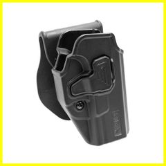 【特価商品】G19 G18 G17 ポリマー製 CQCホルスター右用ブラックGLOCK ワンタッチ着脱 用 グロック 角度調整 ライラクスLayLax)