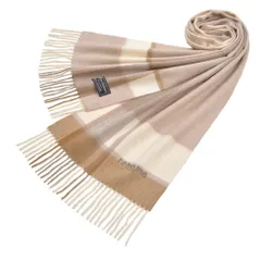 renoma PARIS レノマ パリス マフラー チェック柄カシミヤマフラー(サイズ180cm 30cm)erm24w102 R9919 BEIGE ベージュ