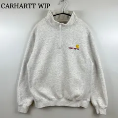 CARHARTT WIP half zip sweat shirts M カーハート ダブルアイピー 現行 ハーフジップ スウェット ワンポイント 定番 人気
