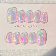 ネイルチップニュアンス氷うるうる韓国個性派652 ネイルチップニュアンス氷うるうる韓国個性派652 - メルカリ