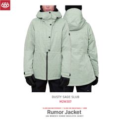 686 シックスエイトシックス レディース スノーボード ジャケット [M2W307] RUMOR INSULATED JACKET Lサイズ 日本正規品