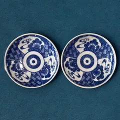 印判皿　弁慶　牛若丸　染付　八画皿　珍品 　ア12 印判皿 弁慶 牛若丸 染付 八画皿 珍品 ア12 - メルカリ