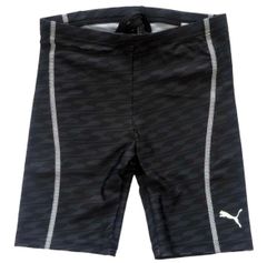 プーマジュニアスクール水着120サイズ黒x白新品
