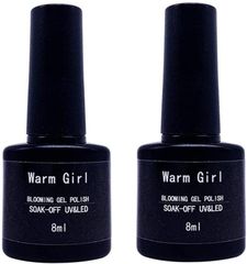 Warm Girl 2pcs Watercolor Liquid ネイル マーブルリキッド ジェルネイル クリアブルーミングジェル 自宅ネイル セルフネイル clear blooming gelのサムネイル