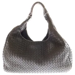 BOTTEGA VENETA (ボッテガヴェネタ) イントレチャート カンパーナ ワンショルダーバッグ トートバッグ ハンドバッグ ブラウン レザー