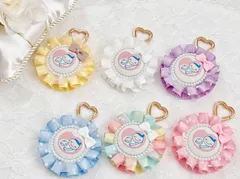 ドットチュールロゼット　パステルカラーのマタニティマーク♡のサムネイル