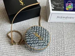 【今日特価】YSL Round Cake Bag ワイエスエル ラウンドケーキバッグ-WTO輸入1