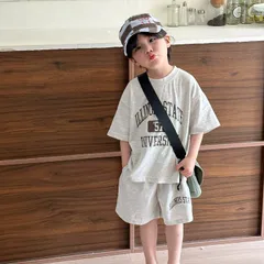 セットアップ キッズ 兄妹 子供服 ジャージ 上下セット ジュニア 子供服 女の子 男の子 tシャツ  綿 半袖 ショートパンツ おしゃれ 可愛い スポーツ トップス ボトムス  半ズボン 誕生日 プレゼンxiaokb322