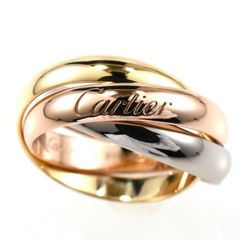 Cartier カルティエ トリニティリング MM スリーカラー 3連リング K18 SIZE:50 Au750 クラシック 指輪
