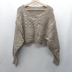 ◇ ⊇ mystic ミスティック 長袖 ニット サイズF キャメル系 レディース E  【1501230019453】